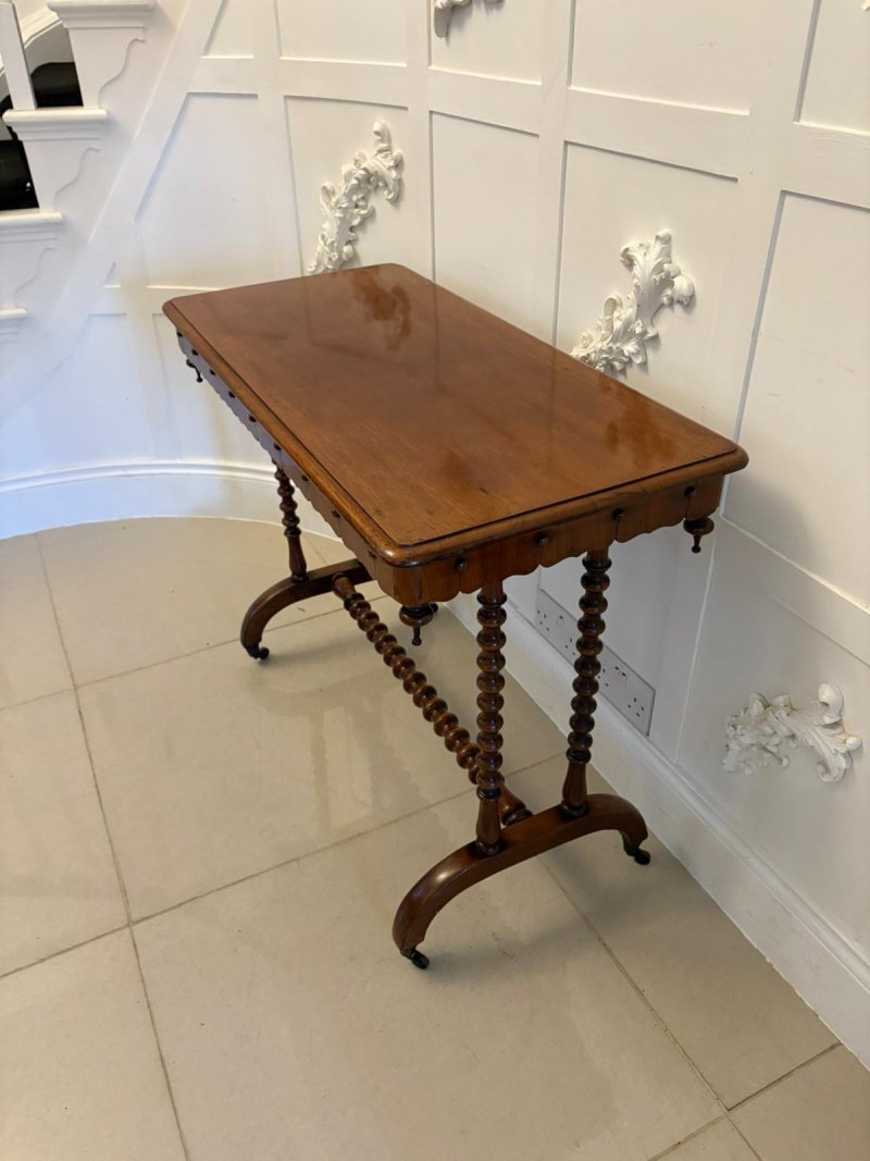 Antique Victorian Quality Mahogany Side/Lamp Table - Image 3